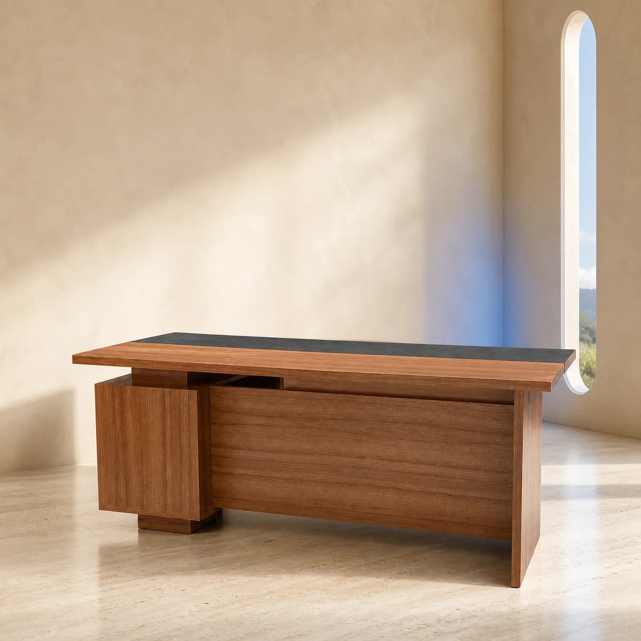 A furnished modern workspace by Trendy Life